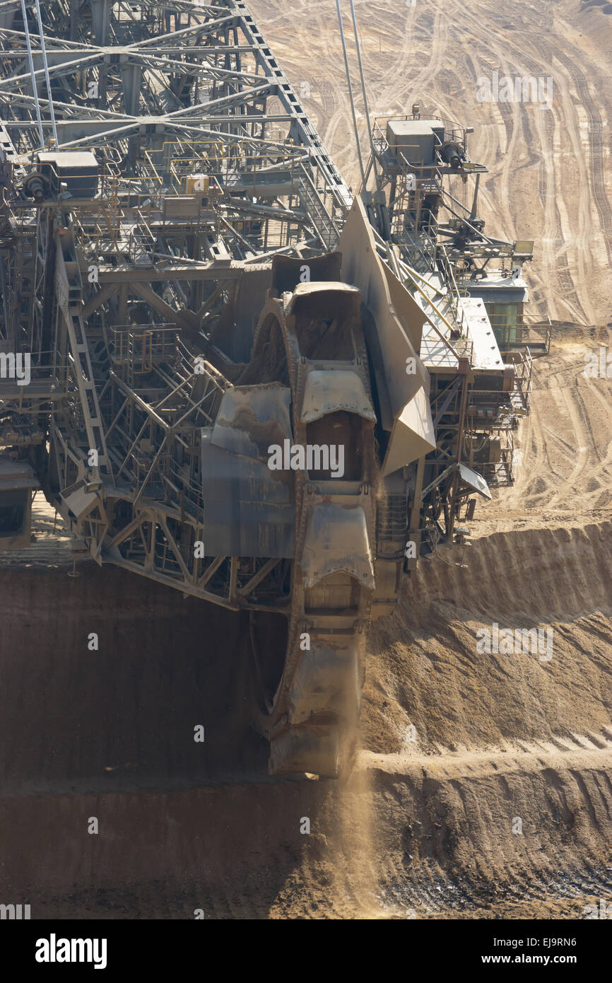 Braunkohle Bergbau Hambach, Deutschland Stockfoto