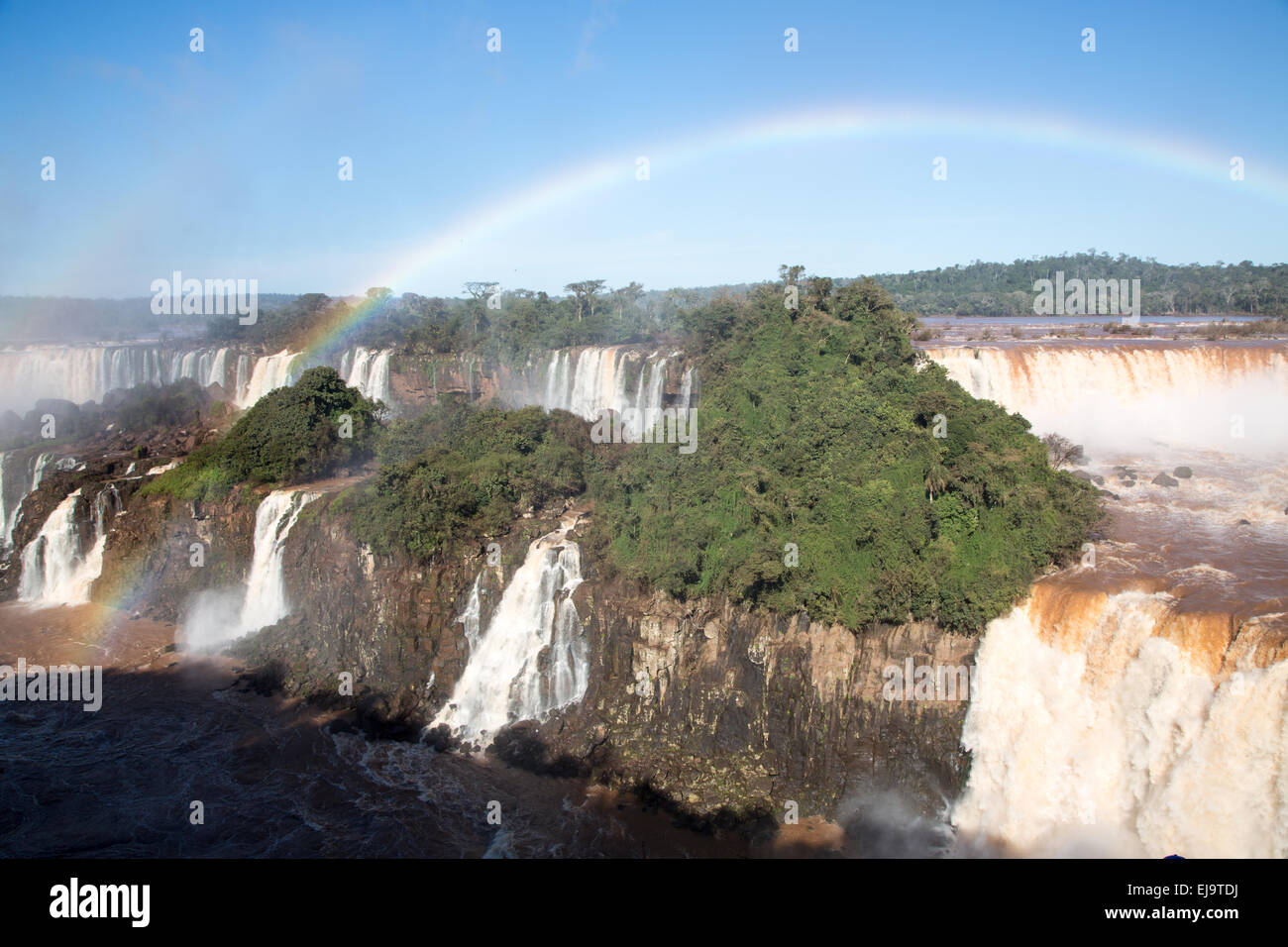 Iguazú-Wasserfälle Stockfoto
