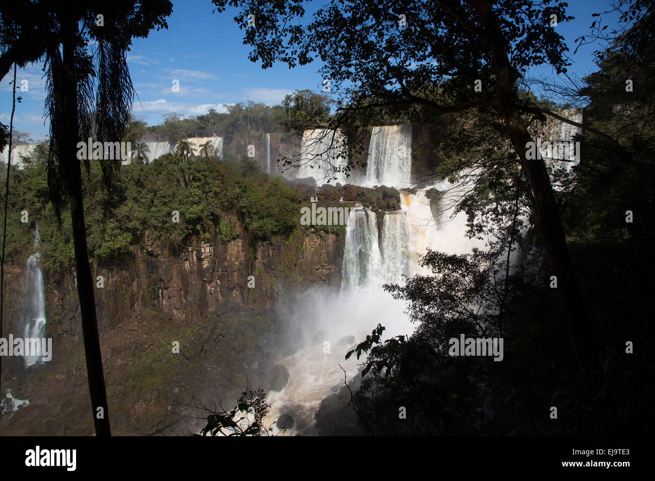 Iguazú-Wasserfälle Stockfoto