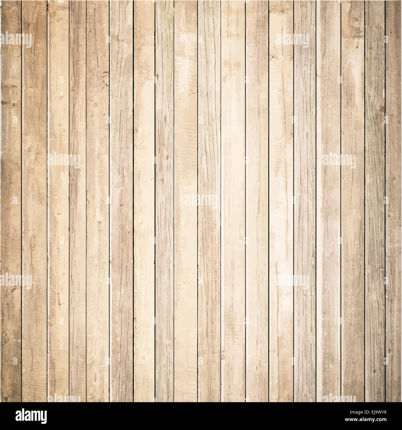 Leichte Holz Textur mit senkrechten Brettern. Vektor-Bodenfläche Stockfoto