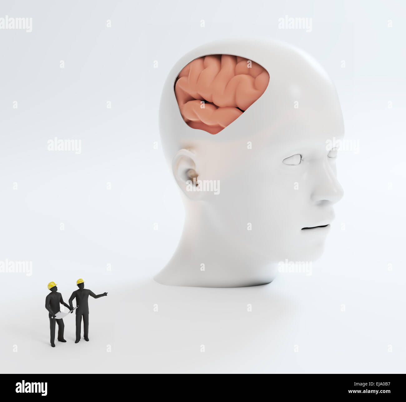 Menschliche Intelligenz und entwicklungspsychologischen Konzept illustration Stockfoto