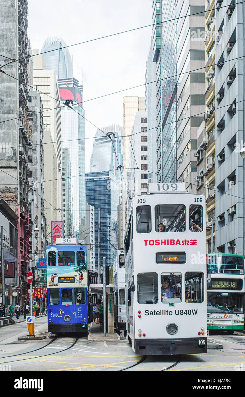 Hong Kong Sheung Wan Straße Stockfoto