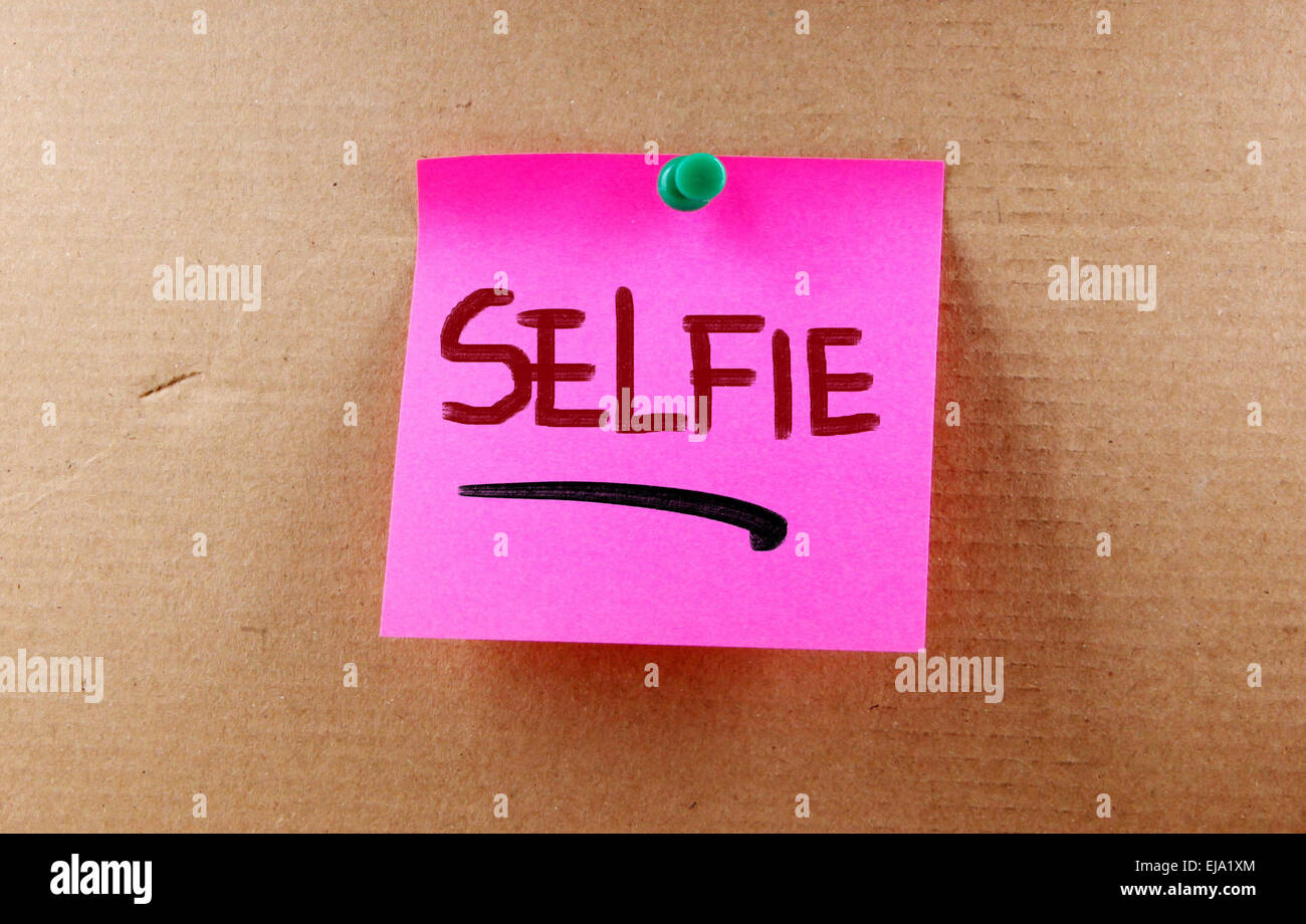 Selfie Konzept Stockfoto
