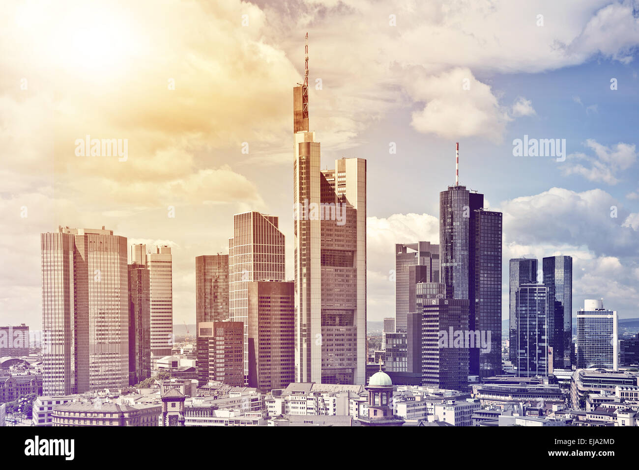 Frankfurt City Center Stockfoto