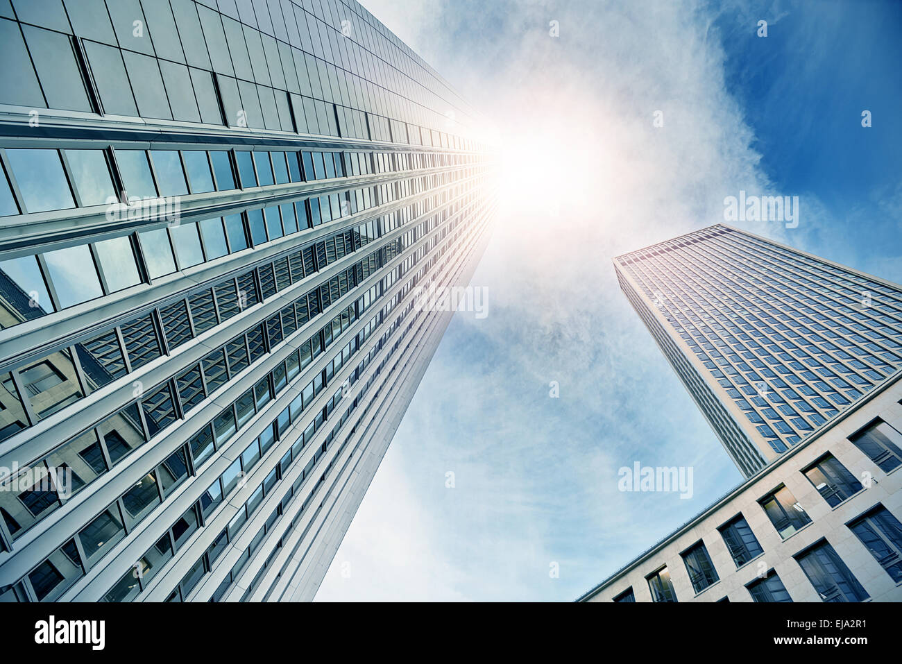 Frankfurter Hochhaus Stockfoto