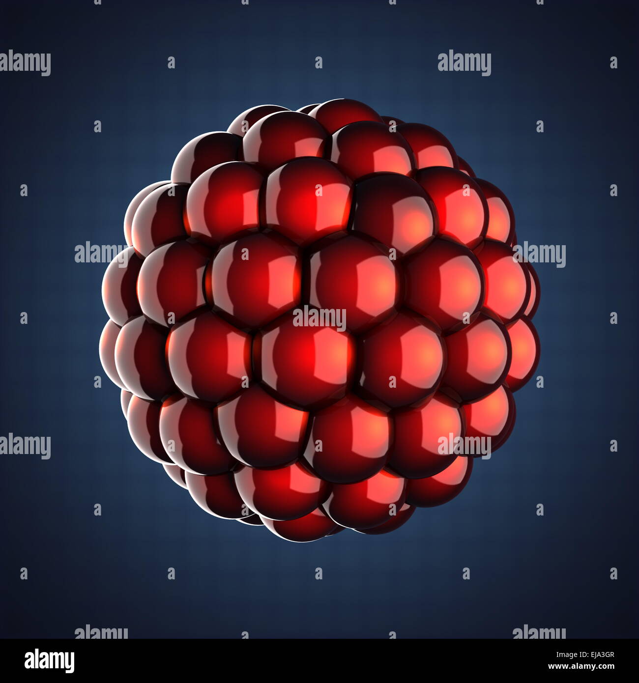 Ein einzelnes Atom wissenschaftliche illustration Stockfoto