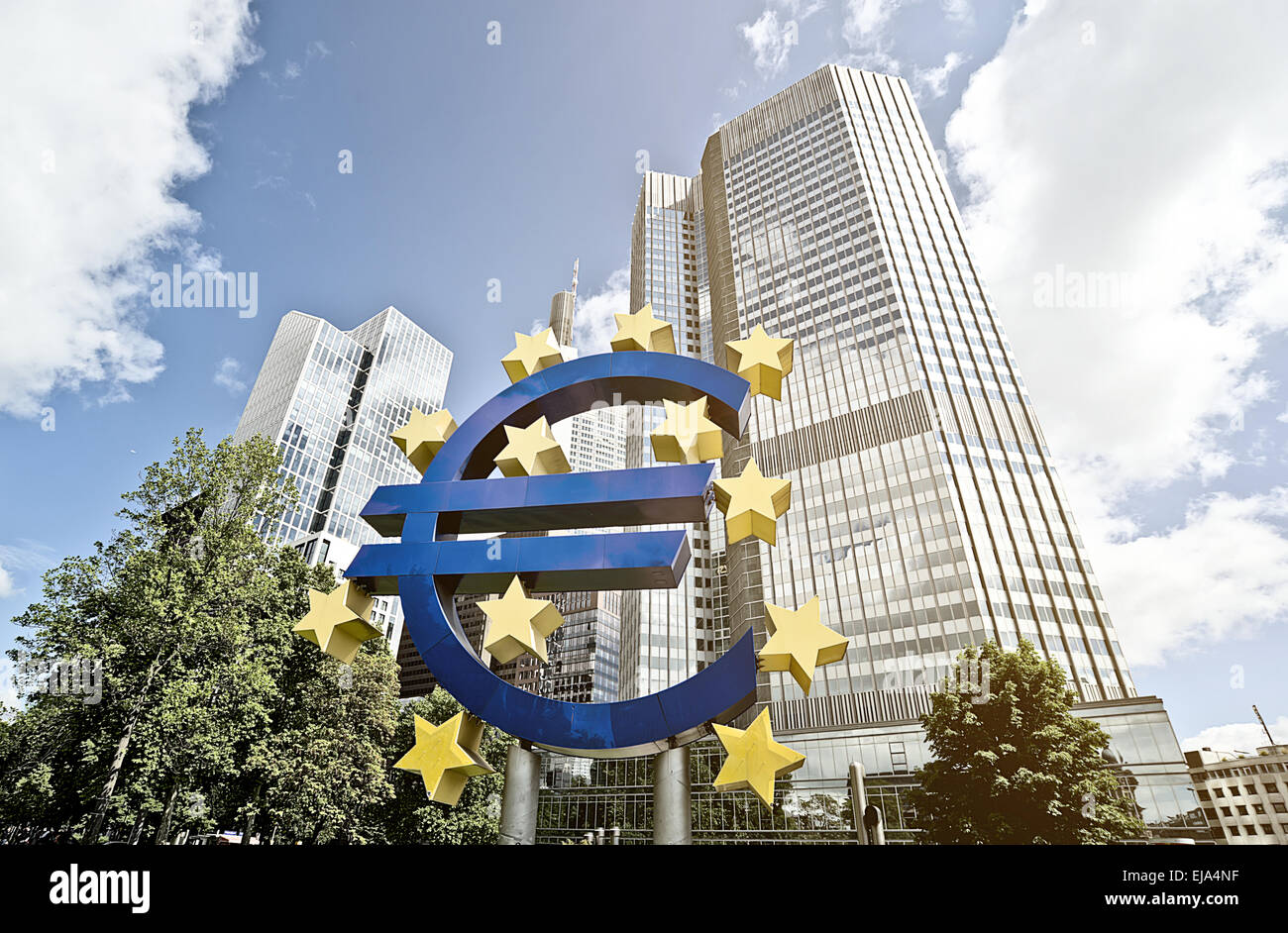 Euro EZB Stockfoto