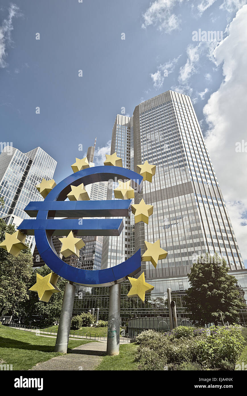 Euro EZB Stockfoto