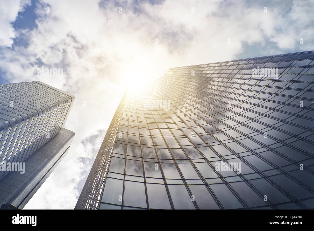 Frankfurter Hochhaus Stockfoto