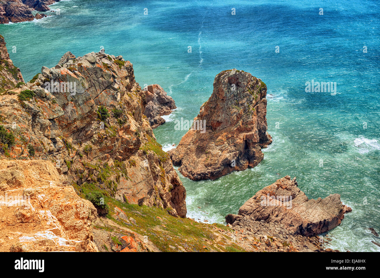 Cabo da Roca (Cape Roca), Portugal Stockfoto