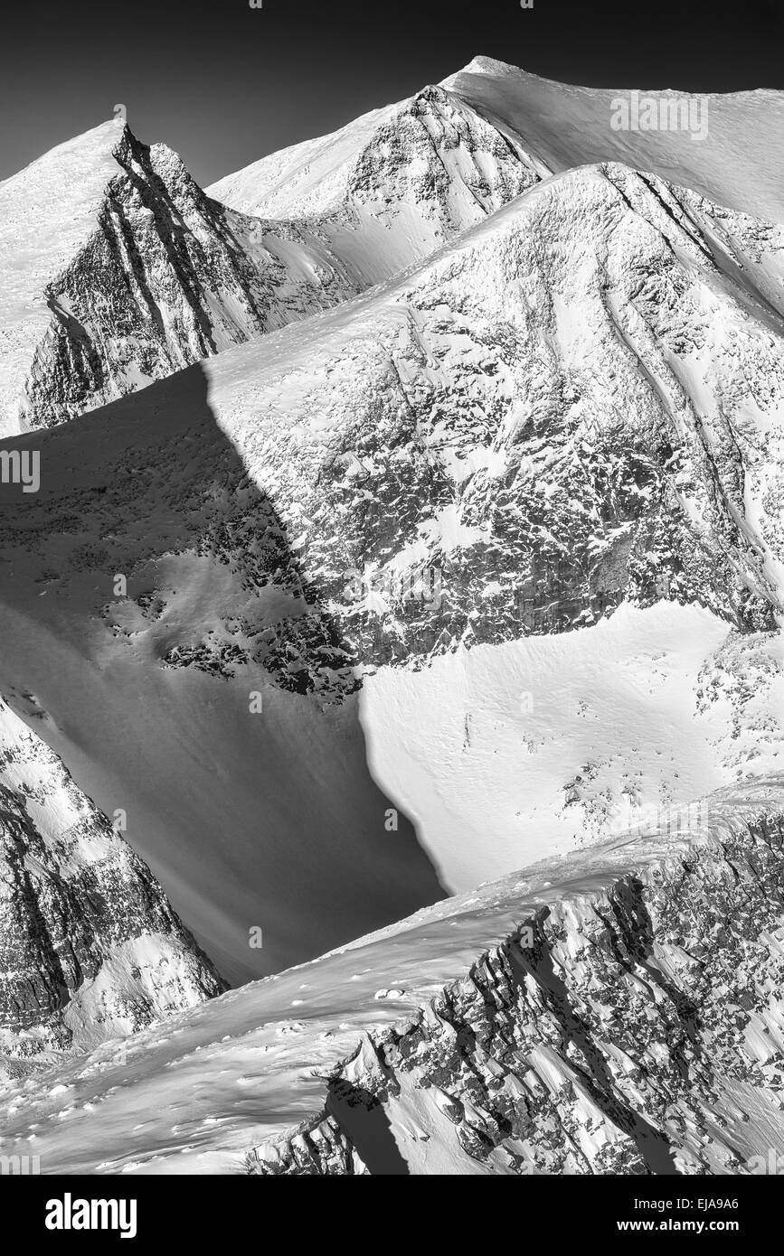 Berggipfel, Lappland, Schweden Stockfoto