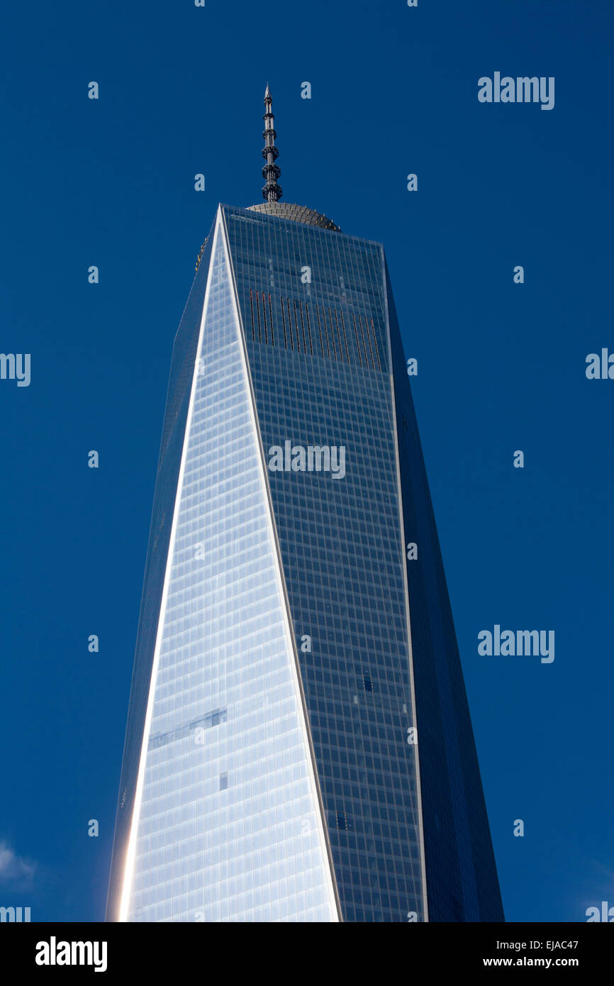 Das One World Trade Center Freedom Tower Lower Manhattan New York City USA Stockfoto
