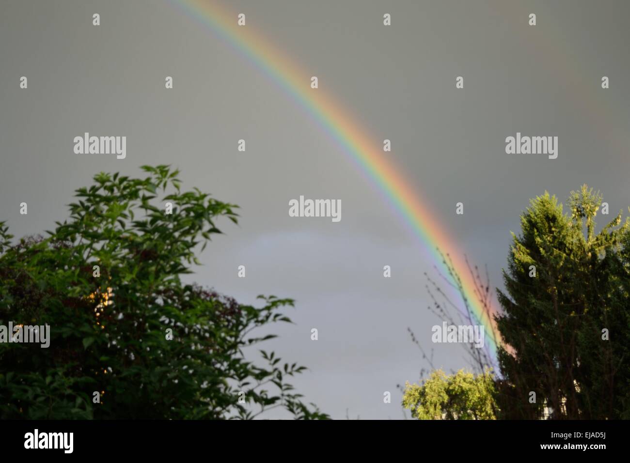 brillante Regenbogen Stockfoto