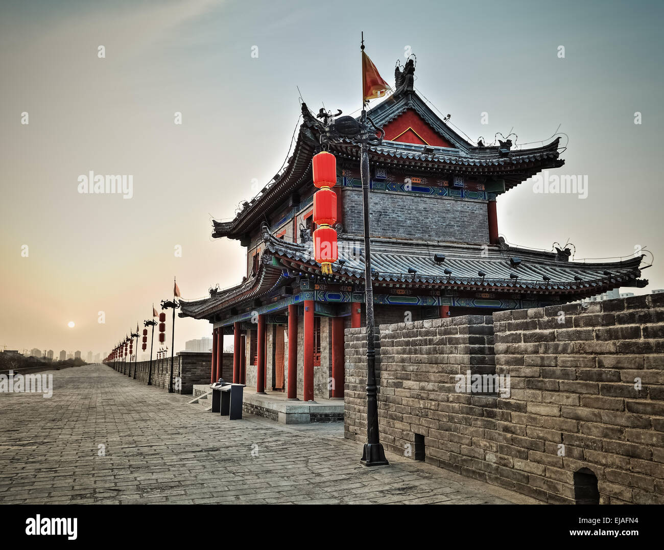 Xian antiken Turm closeup Stockfoto