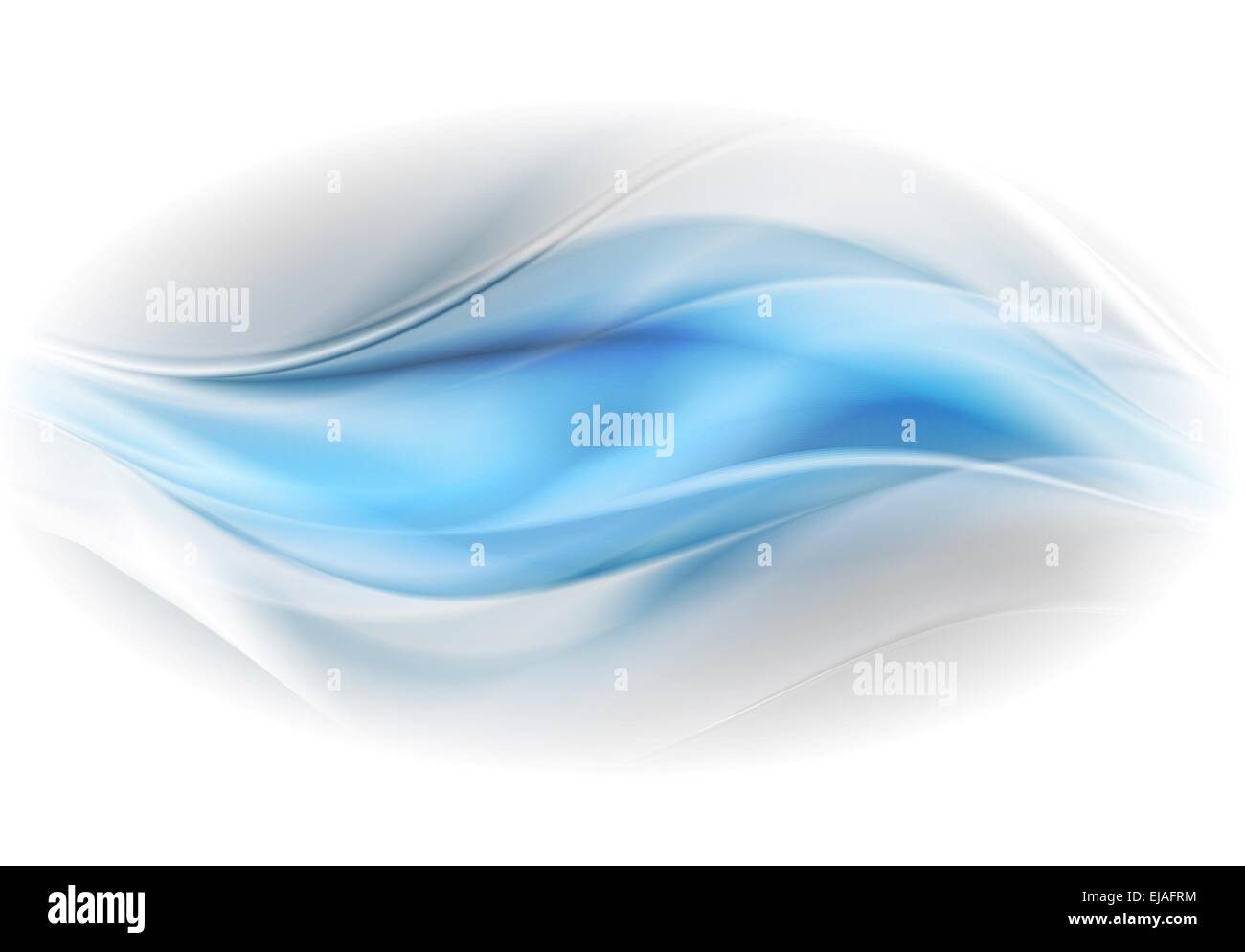 Blau leuchtende abstrakte Wellen Hintergrund Stockfoto