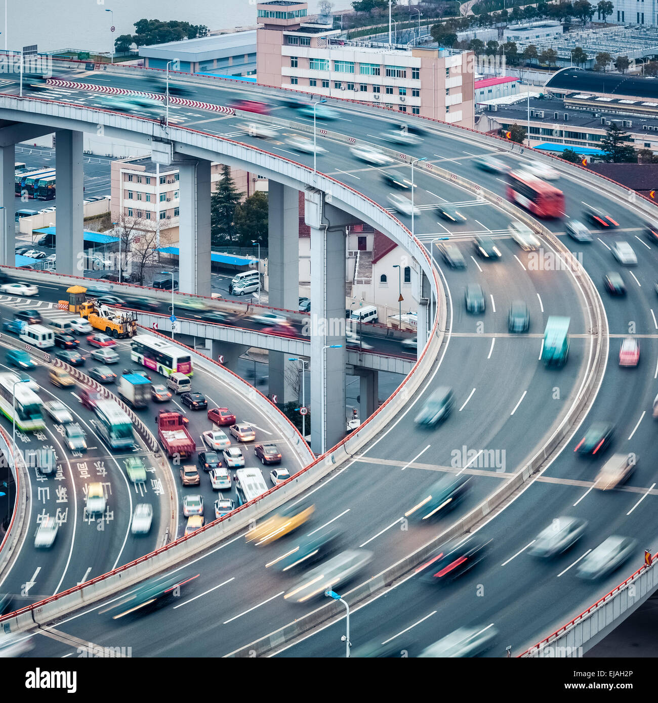 verkehrsreichen closeup Stockfoto