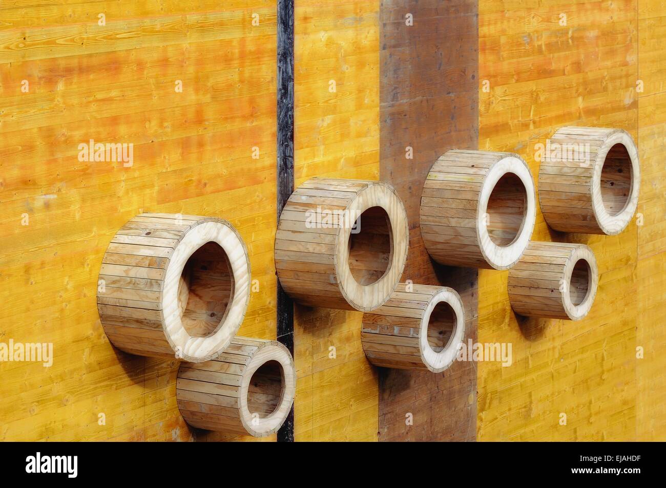 Formenbau für Beton Stockfoto