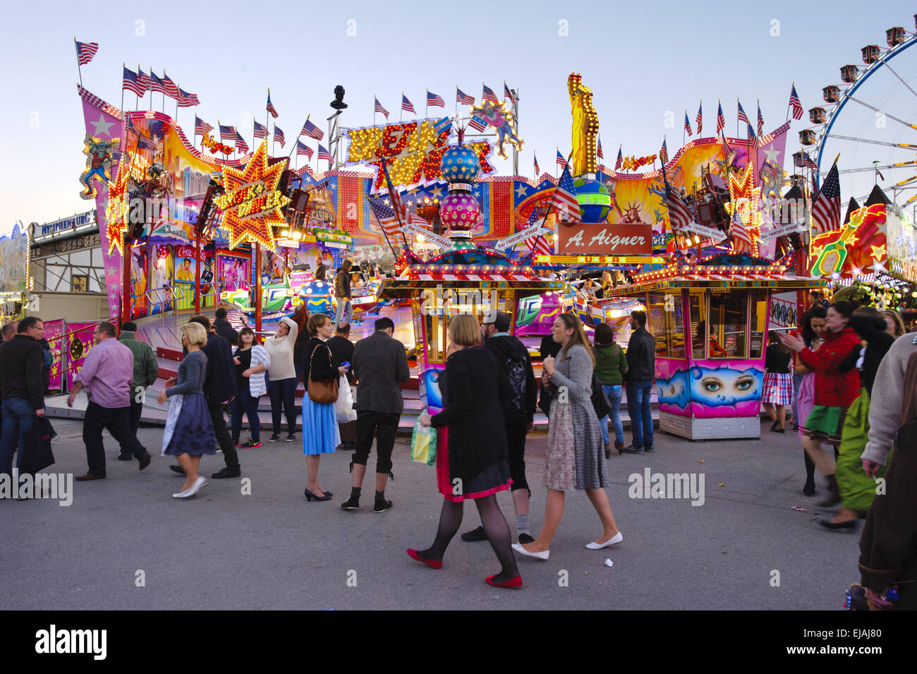 Oktoberfest in München, Bayern Stockfoto