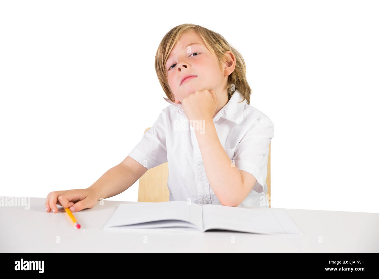 Ernsthaften Studenten Blick in die Kamera Stockfoto