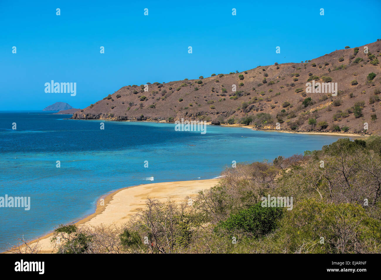 Komodo Insel Stockfoto