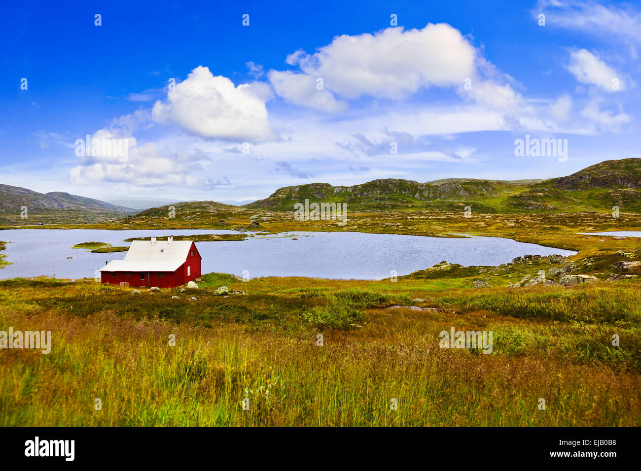 Haus in Buskerud Region von Norwegen Stockfoto