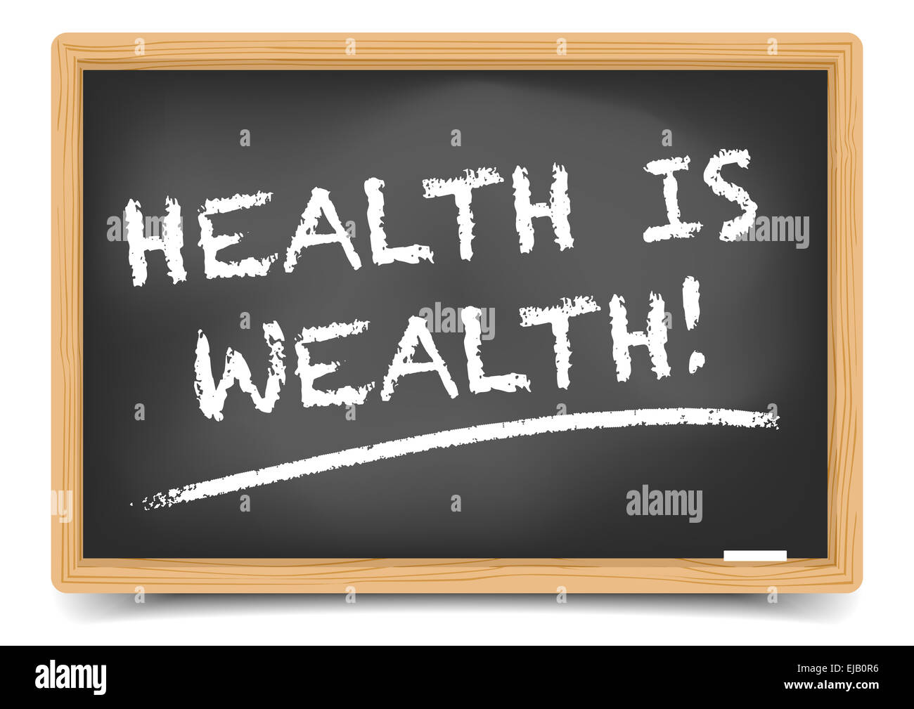 Blackboard-Gesundheit Stockfoto