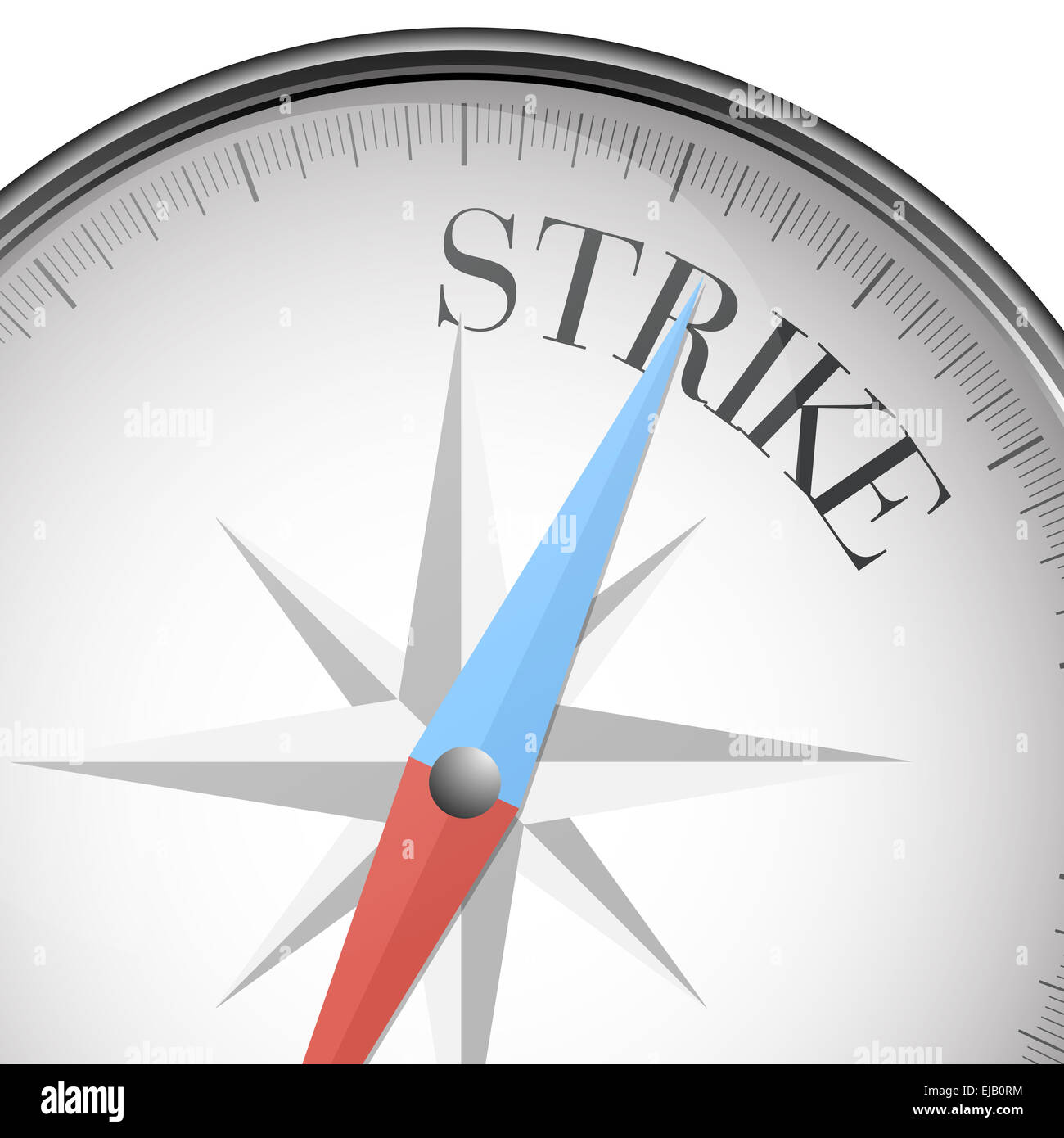 Kompass-Streik Stockfoto
