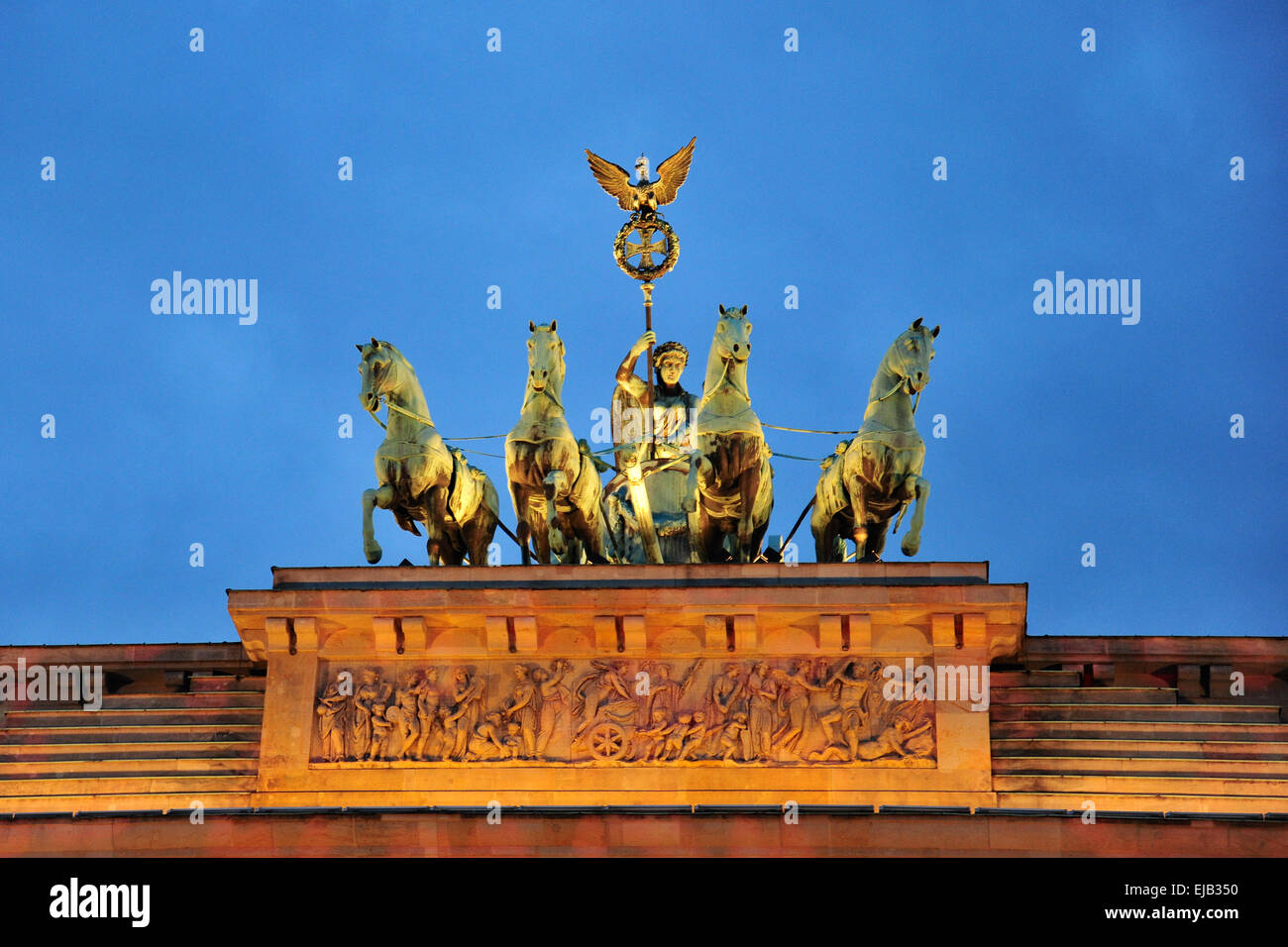 Brandenburger Tor, Quadriga, Berlin Deutschland Stockfoto