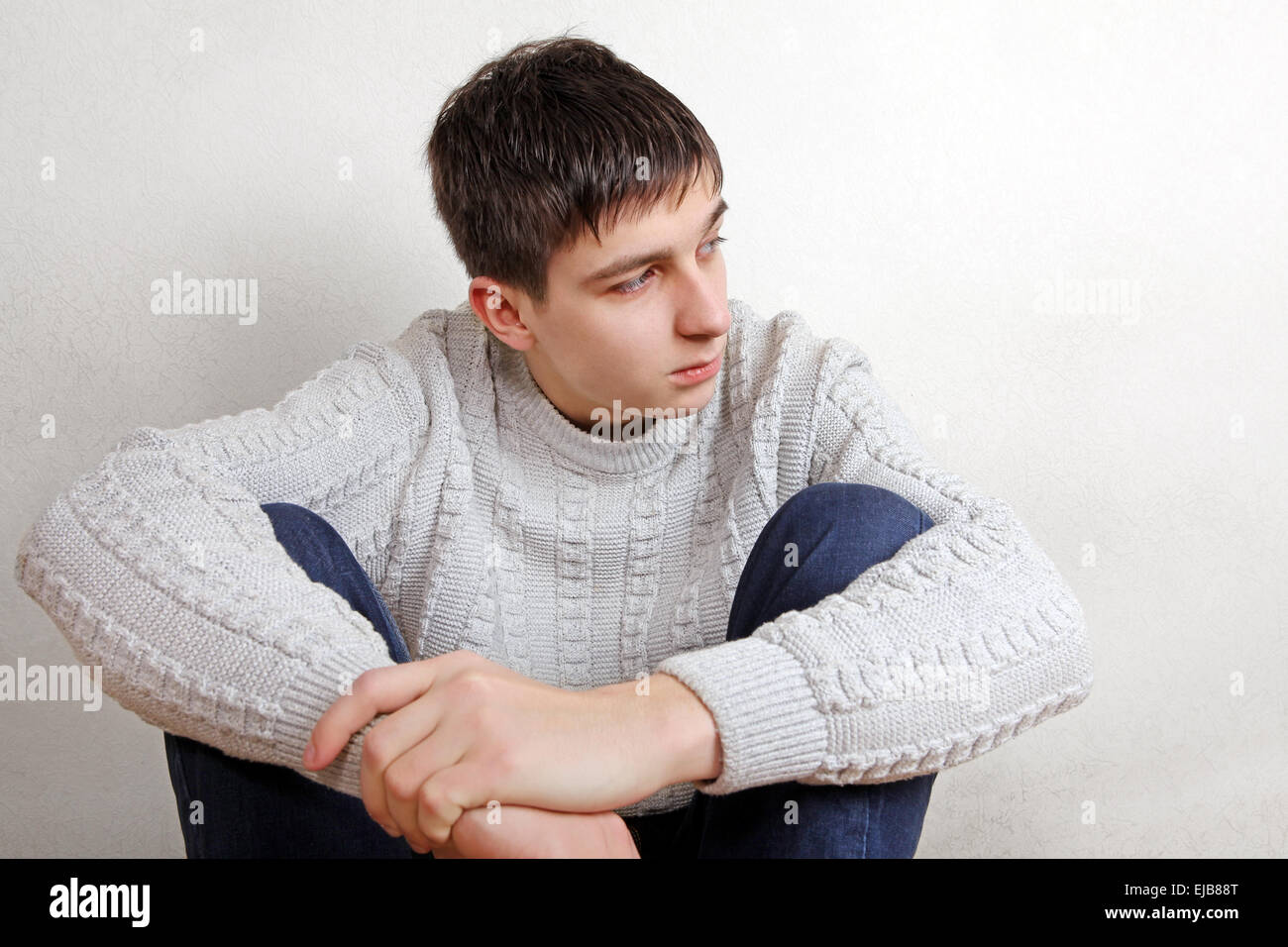 Nachdenklich Teenager denken Stockfoto