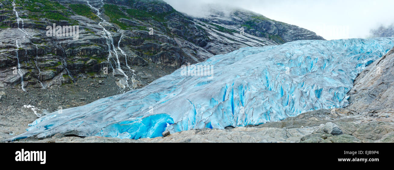 Blick auf den Gletscher Nigardsbreen (Norwegen) Stockfoto