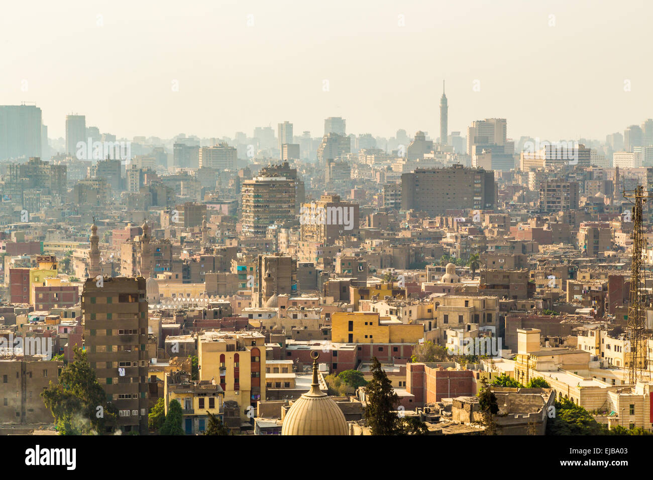 Luftaufnahme von Kairo Stockfoto