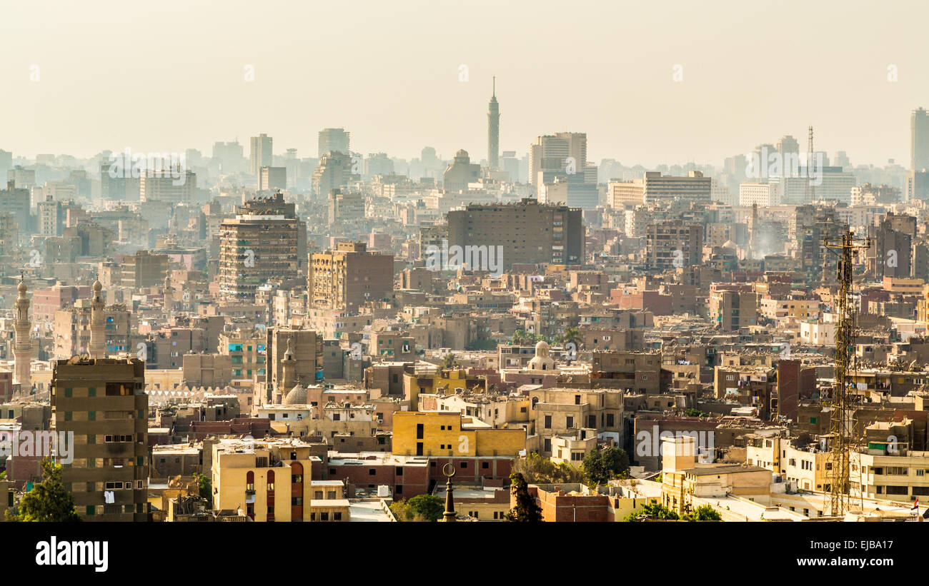 Luftaufnahme von Kairo Stockfoto