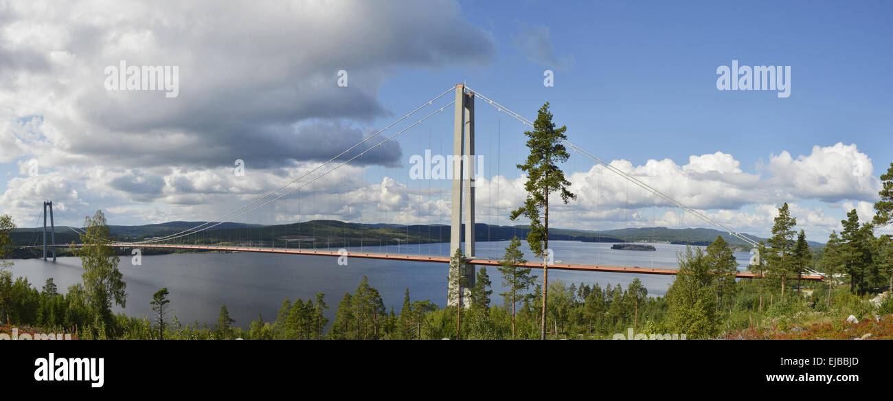 Hoega Kusten Brücke Stockfoto