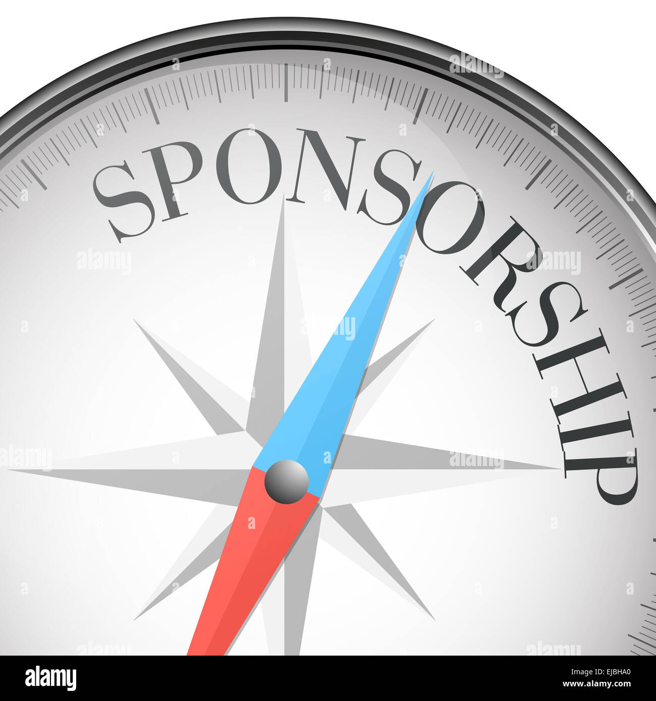 Kompass-Sponsoring Stockfoto