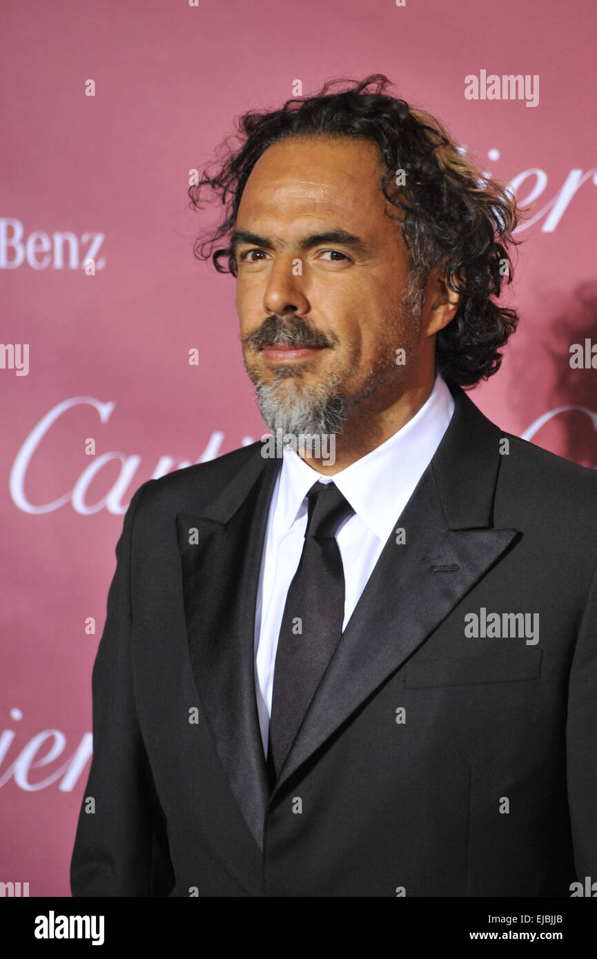 PALM SPRINGS, CA - 6. Januar 2015: Regisseur Alejandro Gonzalez Inarritu bei der 2015 Palm Springs Film Festival Awards Gala im Palm Springs Convention Centre. Stockfoto