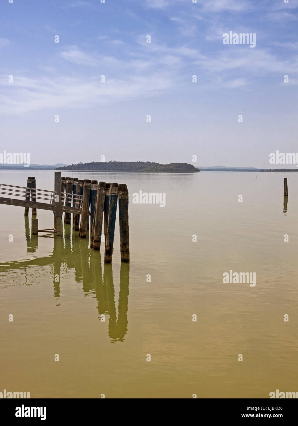 Lago Trasimeno Stockfoto