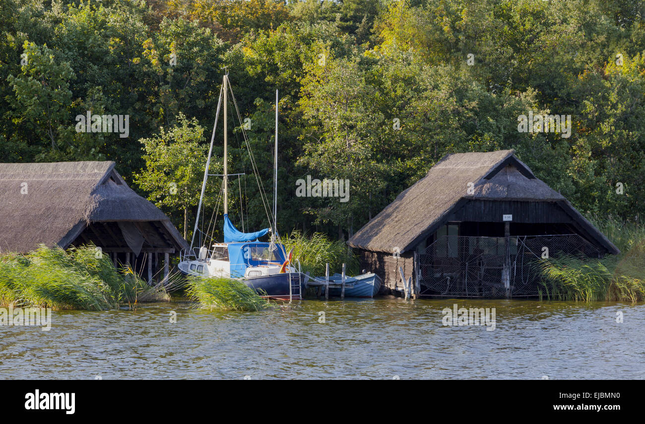 Hausboote in den Hafen von Prerow Stockfoto Hausboote in den Hafen von Prerow Stockfoto
