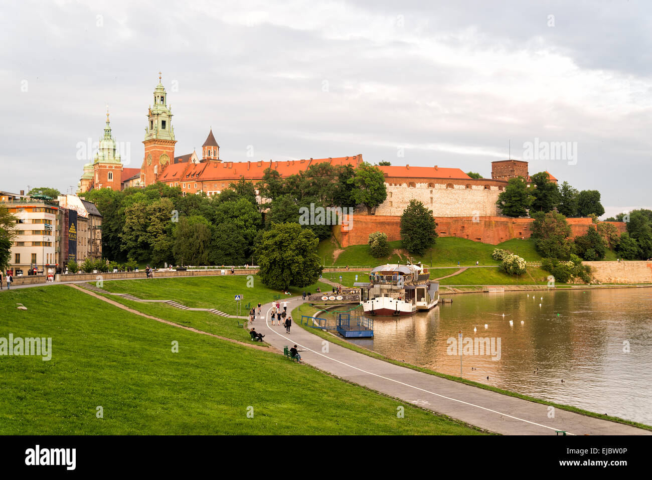 Wawel in Krakau Stockfoto