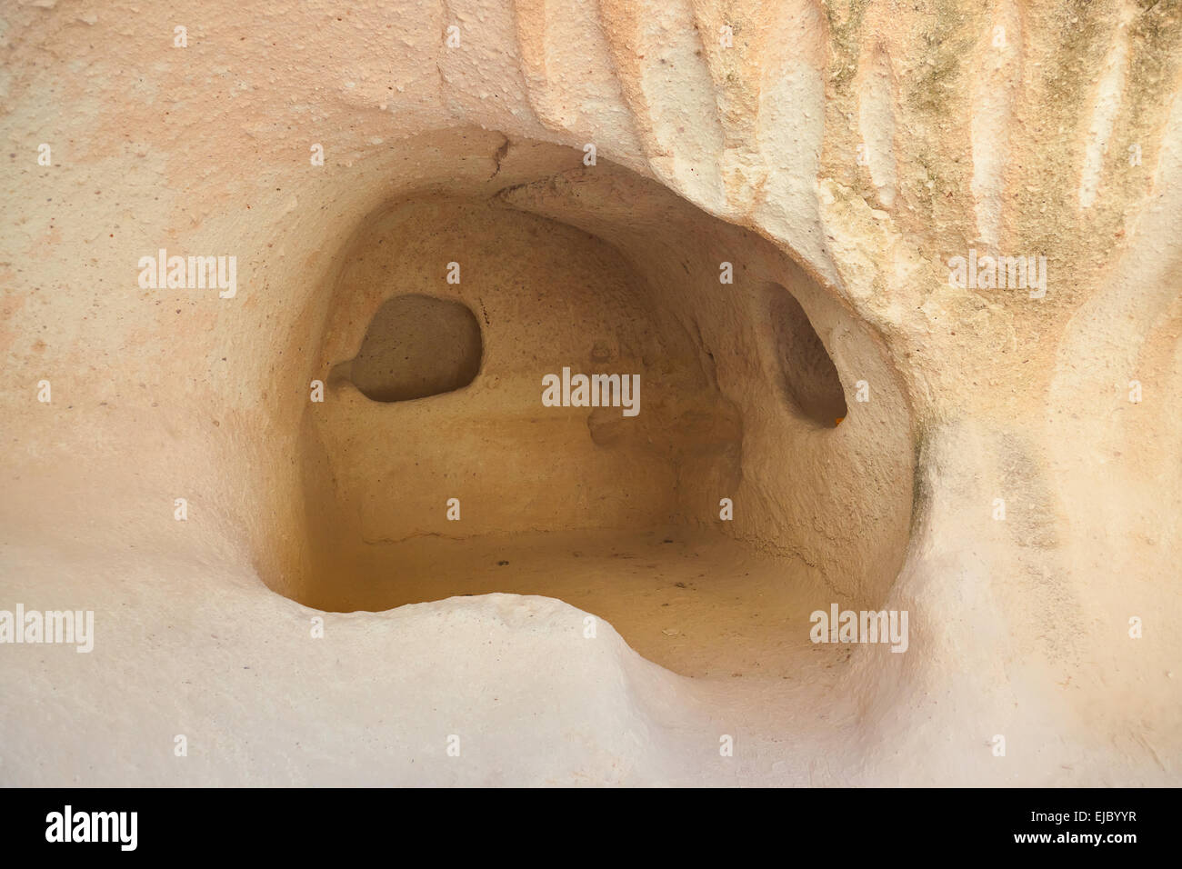 Höhle in Cappadocia Türkei Stockfoto