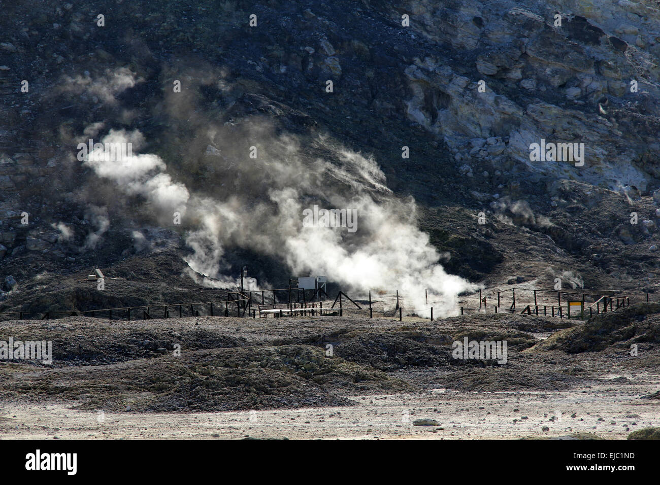 Solfatara Pozzuoli Vulkankrater Stockfoto