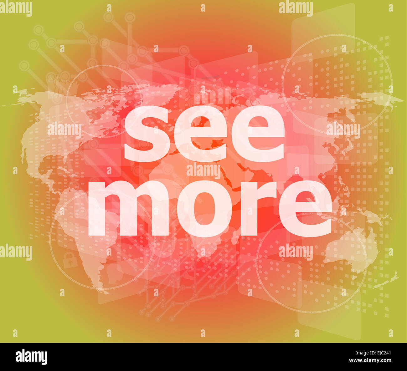 Bildungskonzept: Worte mehr auf digitale Hintergrund sehen Stockfoto