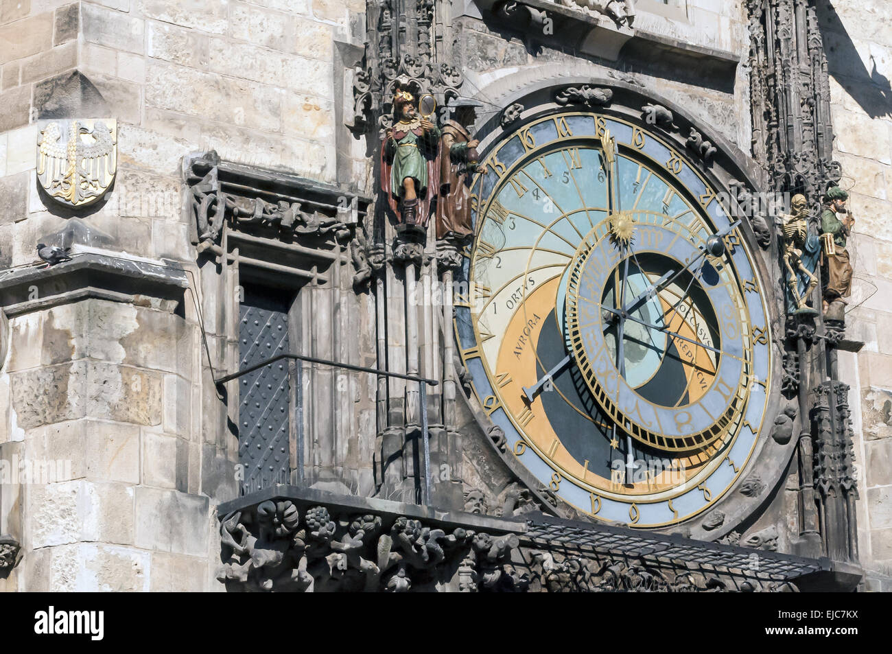 Astronomische Uhr in Prag. Stockfoto