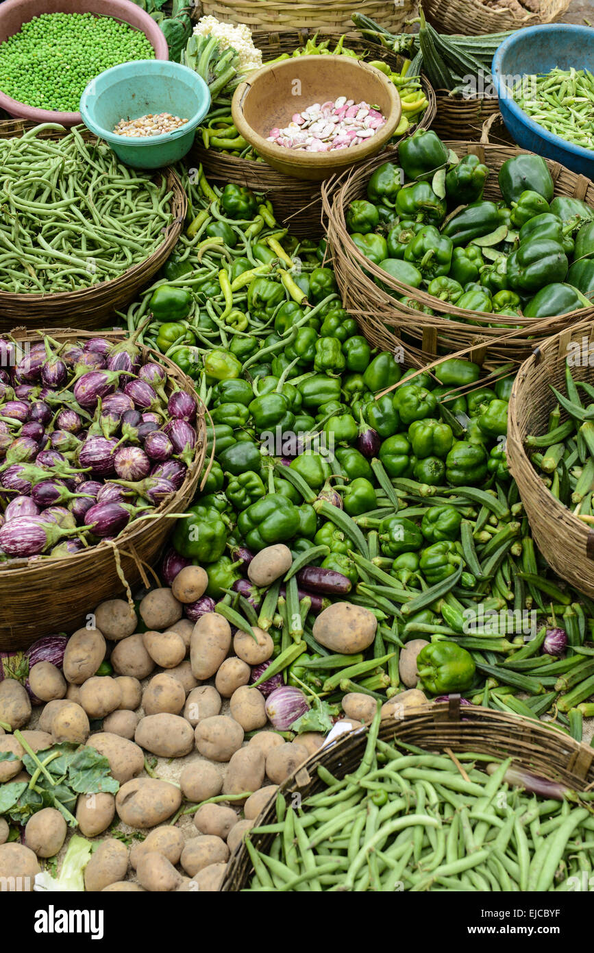 Paprika zum Verkauf Stockfoto