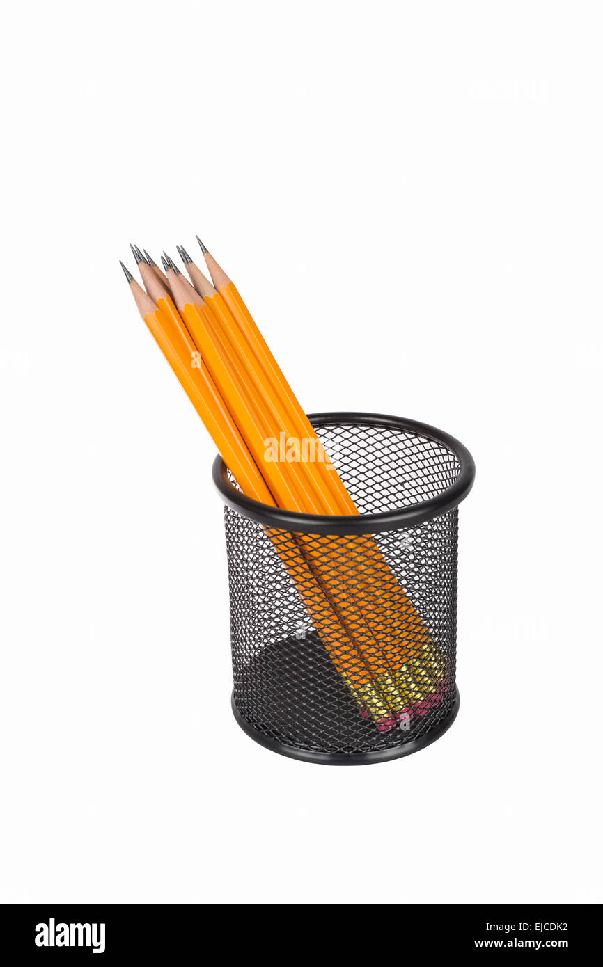Bleistift-Topf Stockfoto