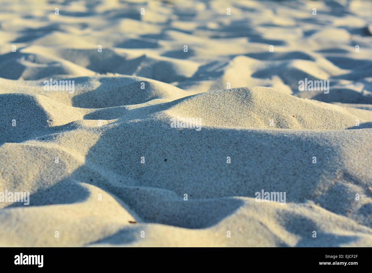 Sand am Strand Stockfoto