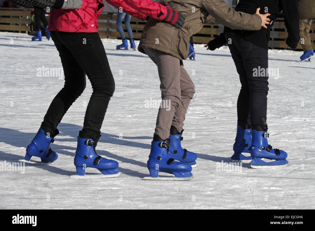 Eislaufen Stockfoto