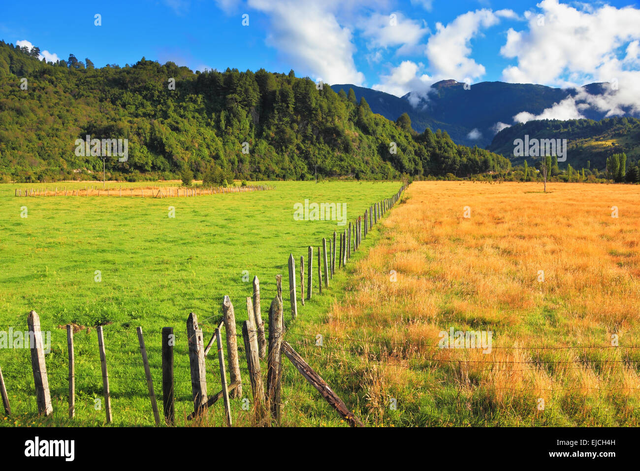 Landschaft im chilenischen Patagonien Stockfoto