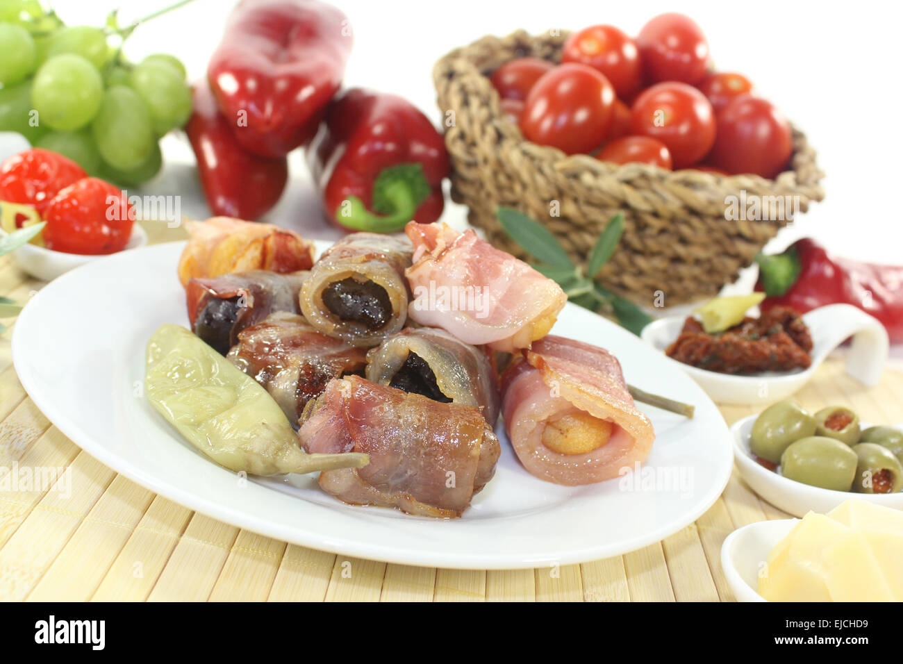 gefüllte Tapas Stockfoto