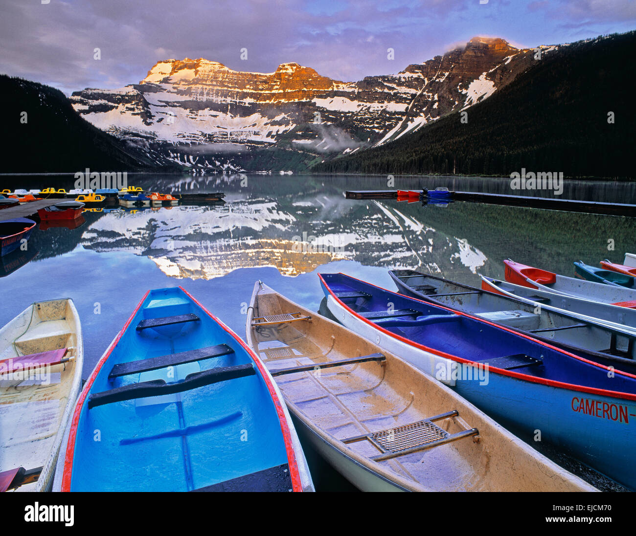 Cameron Lake, Waterton Lakes National Park, Alberta. Stockfoto