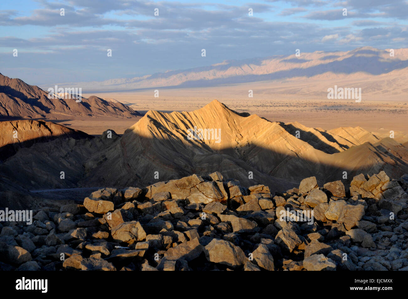 Südlichen Negev-Wüste und Aravah-Tal (Wadi Araba) im Bereich von Eilat. Stockfoto